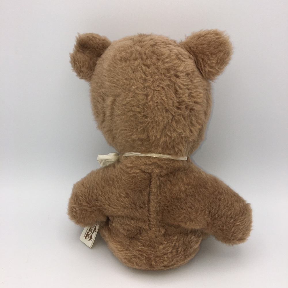 Vintage Animal Fair Dydee Bear Plush Brown Stuffed Teddy Bear Heart 7016 Haiti - Picture 2 of 5